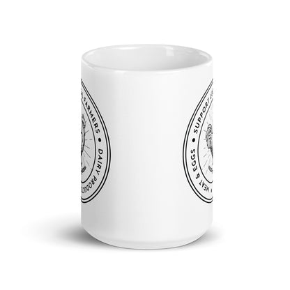 Support Local Farmers - White Glossy Mug