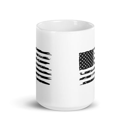 American Flag - White Glossy Mug