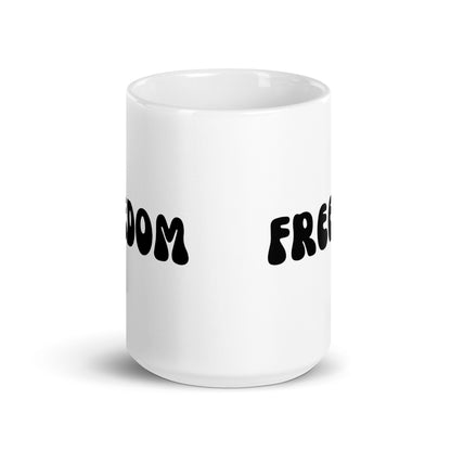 Freedom - White Glossy Mug