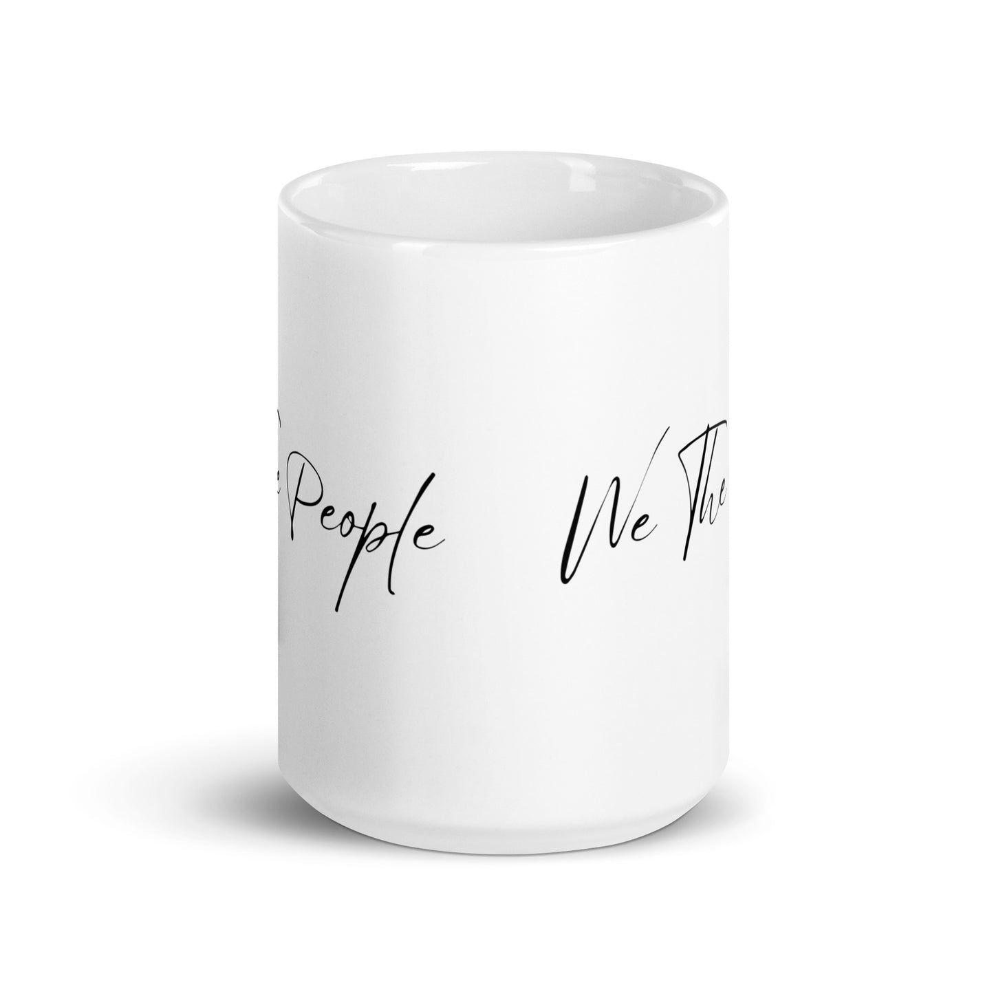We The People Script - White Glossy Mug