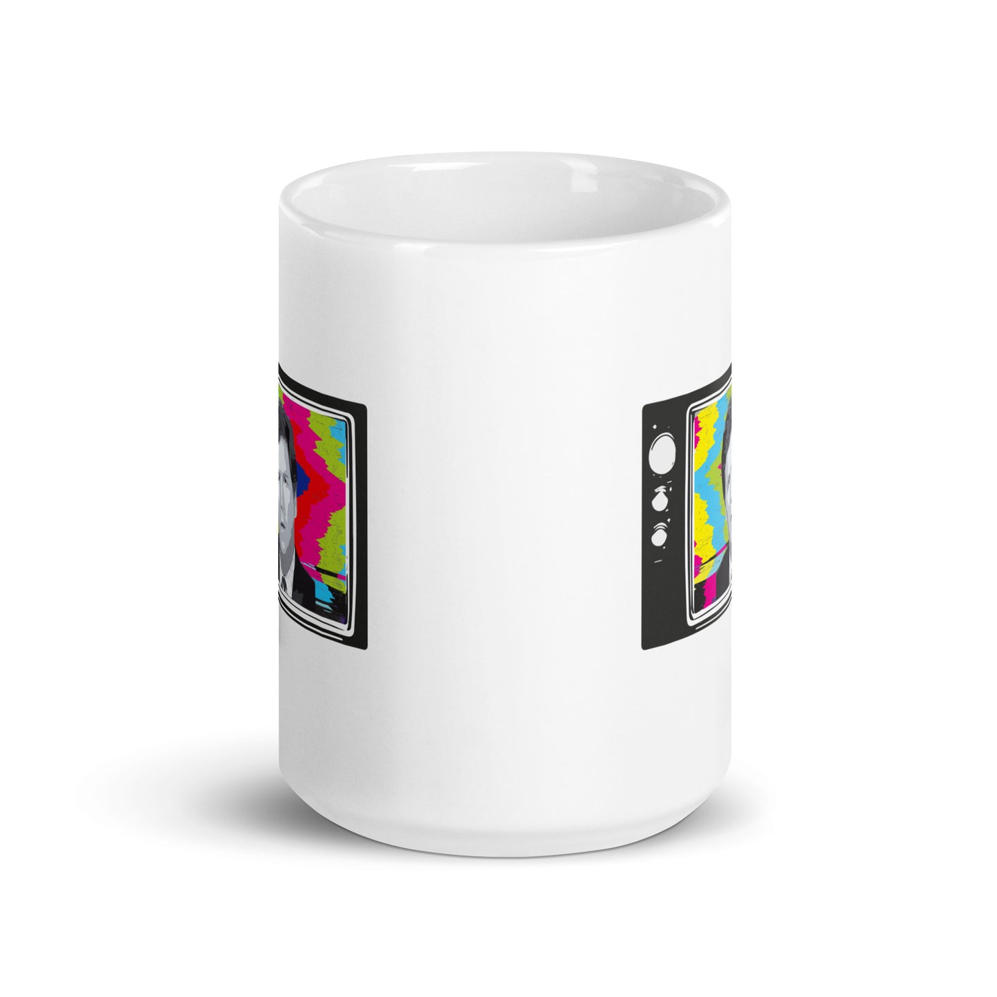 Tucker Retro TV in Color - White Glossy Mug