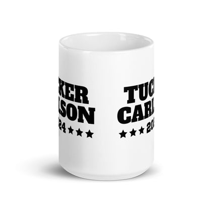 Tucker Carlson 2024 - White Glossy Mug