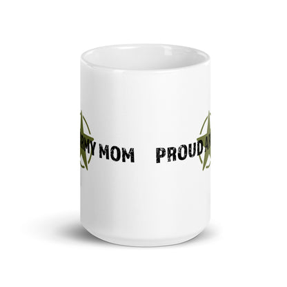 Proud Army Mom - White Glossy Mug