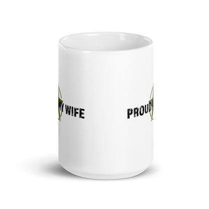 Proud Army Wife - White Glossy Mug