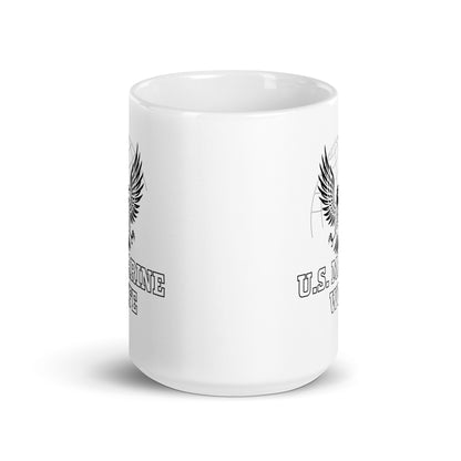 U.S. Marine Wife - White Glossy Mug