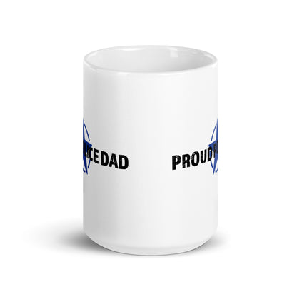 Proud Police Dad - White Glossy Mug