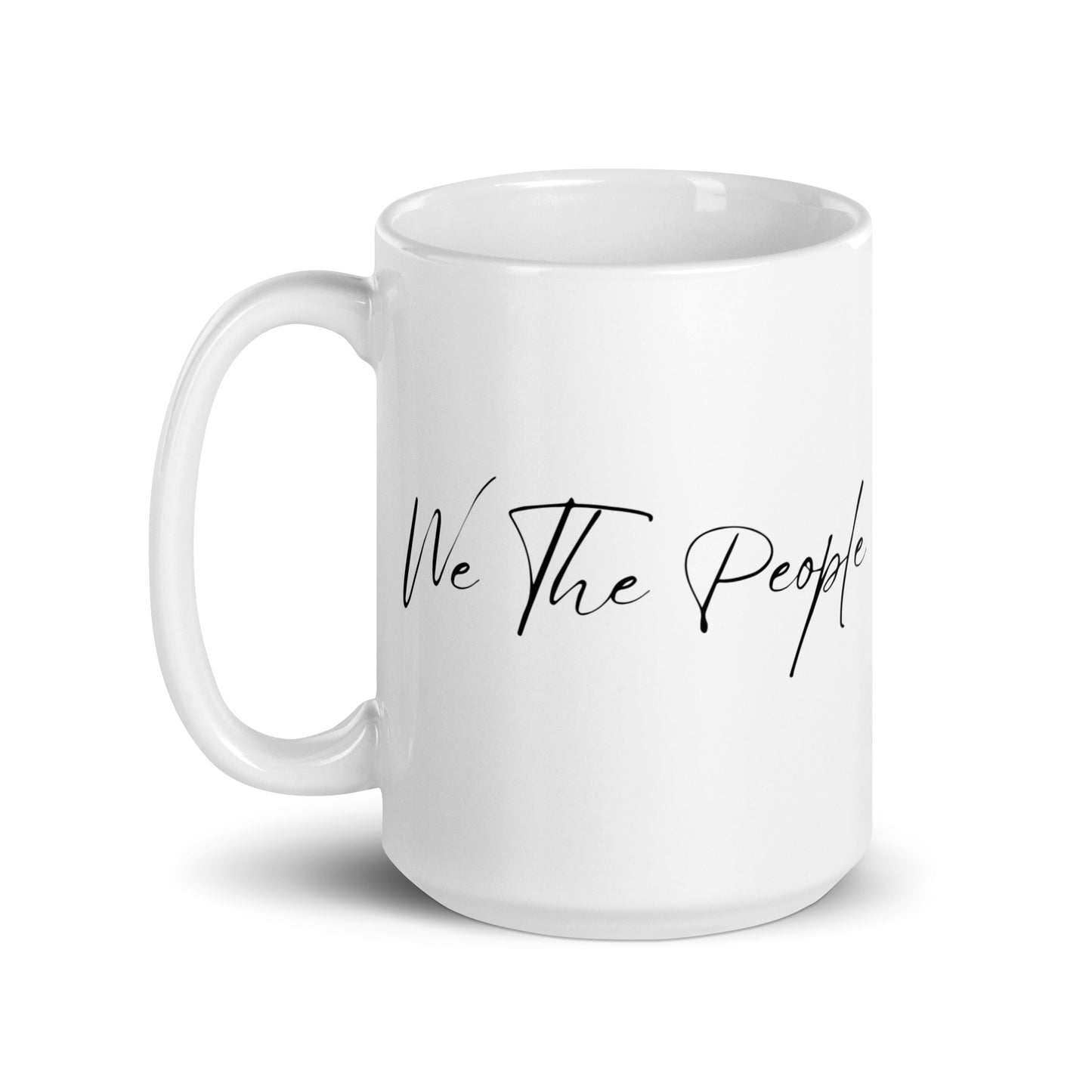 We The People Script - White Glossy Mug