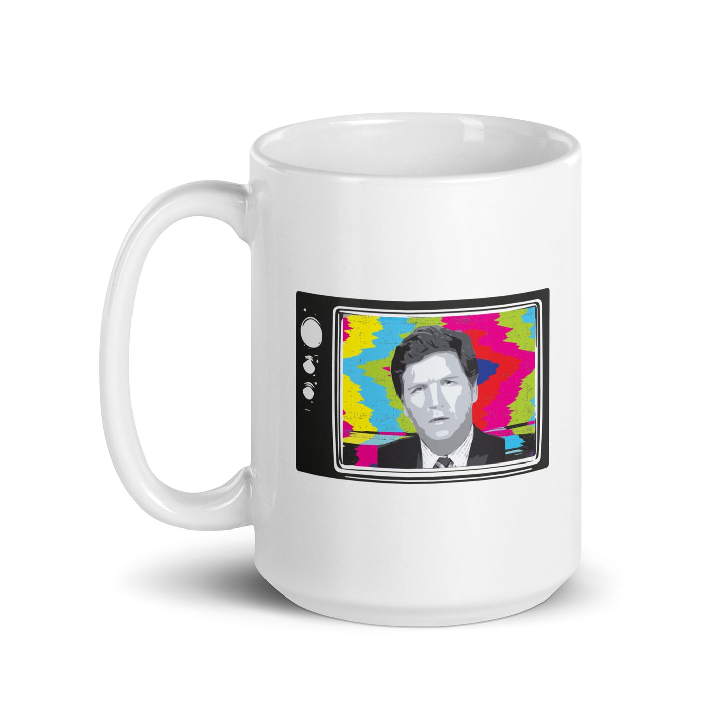 Tucker Retro TV in Color - White Glossy Mug