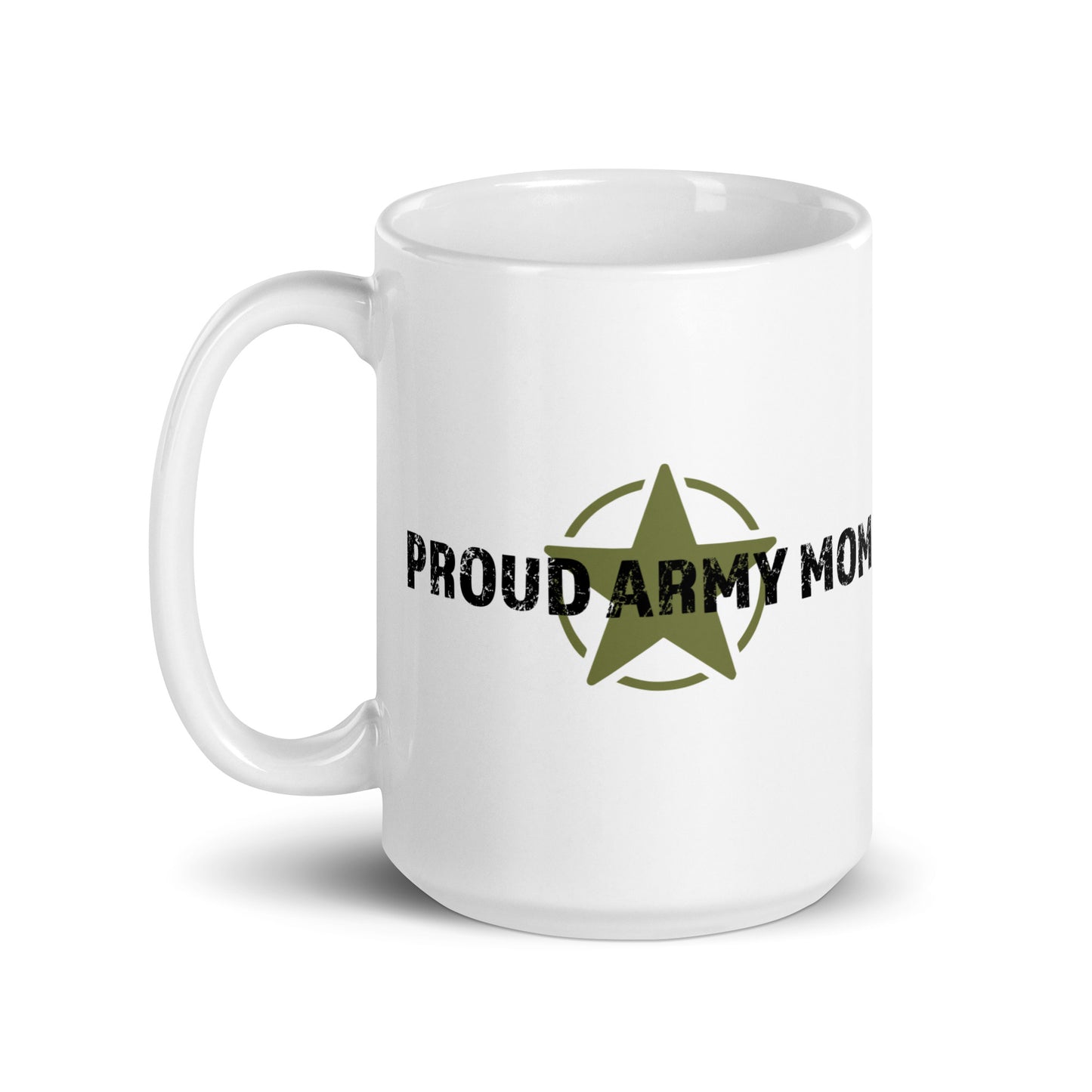 Proud Army Mom - White Glossy Mug