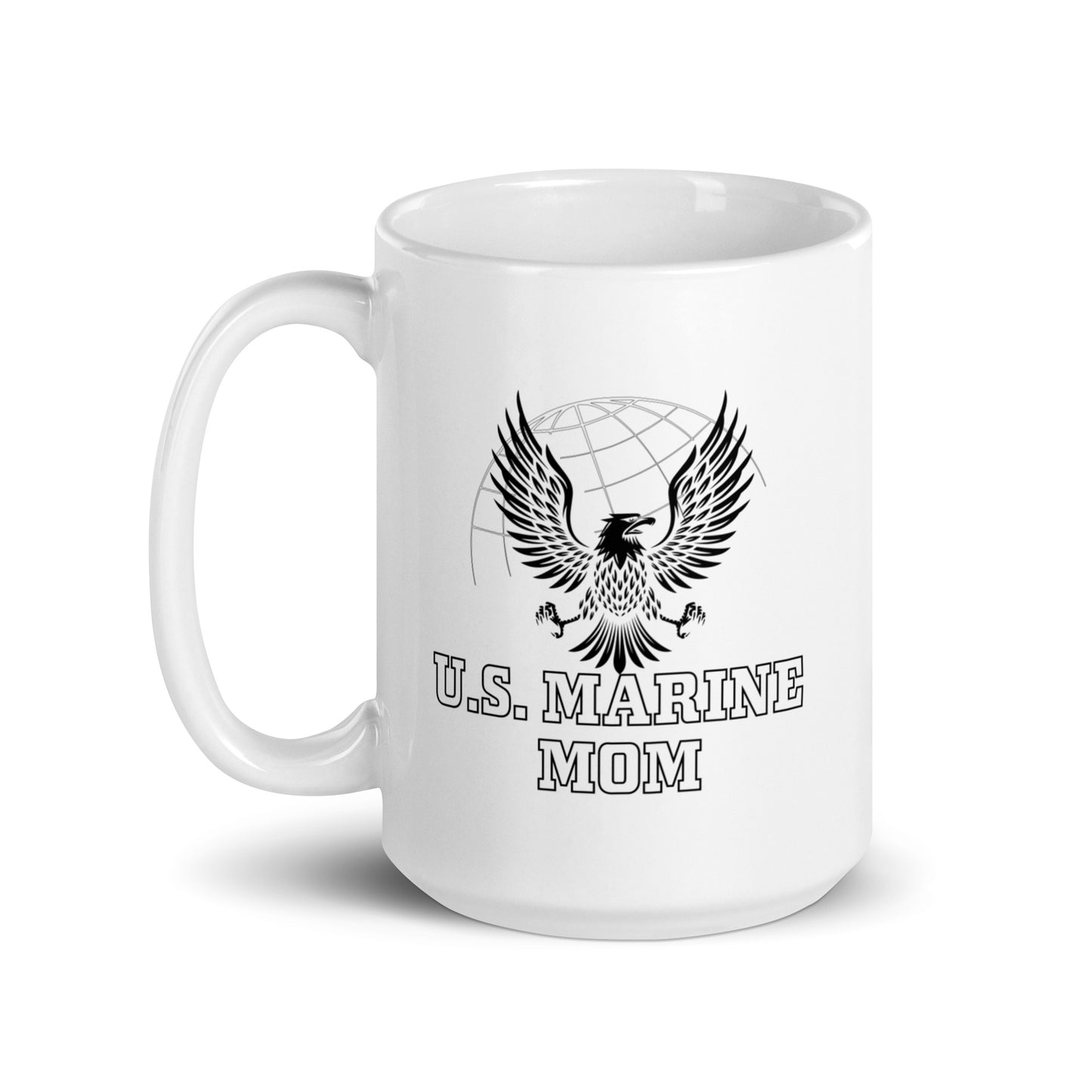 U.S. Marine Mom - White Glossy Mug