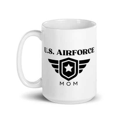 U.S. Airforce Mom - White Glossy Mug