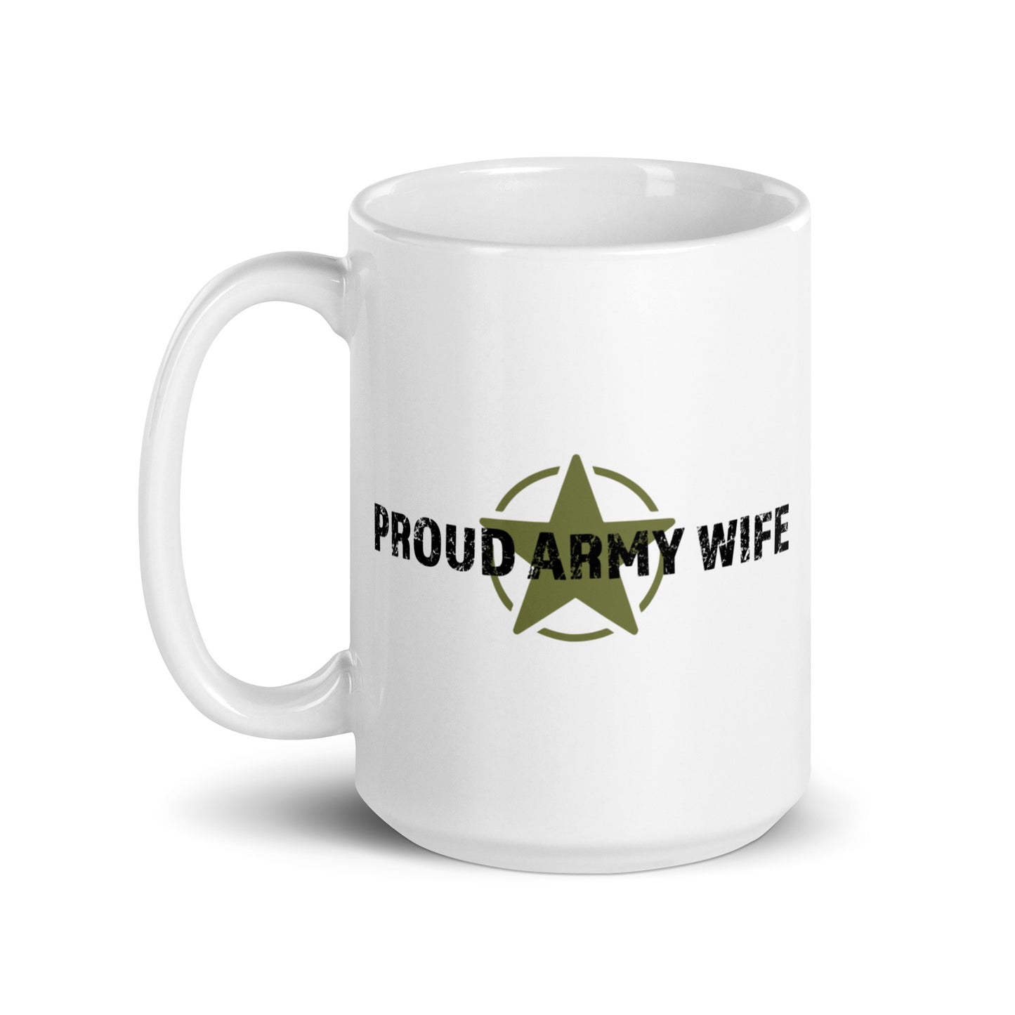 Proud Army Wife - White Glossy Mug