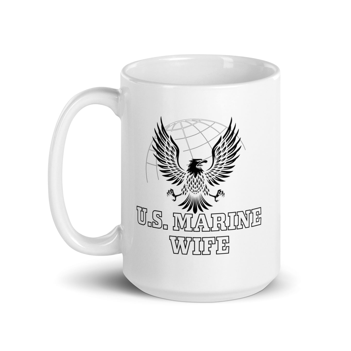 U.S. Marine Wife - White Glossy Mug