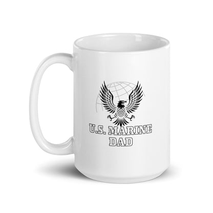 U.S. Marine Dad - White Glossy Mug