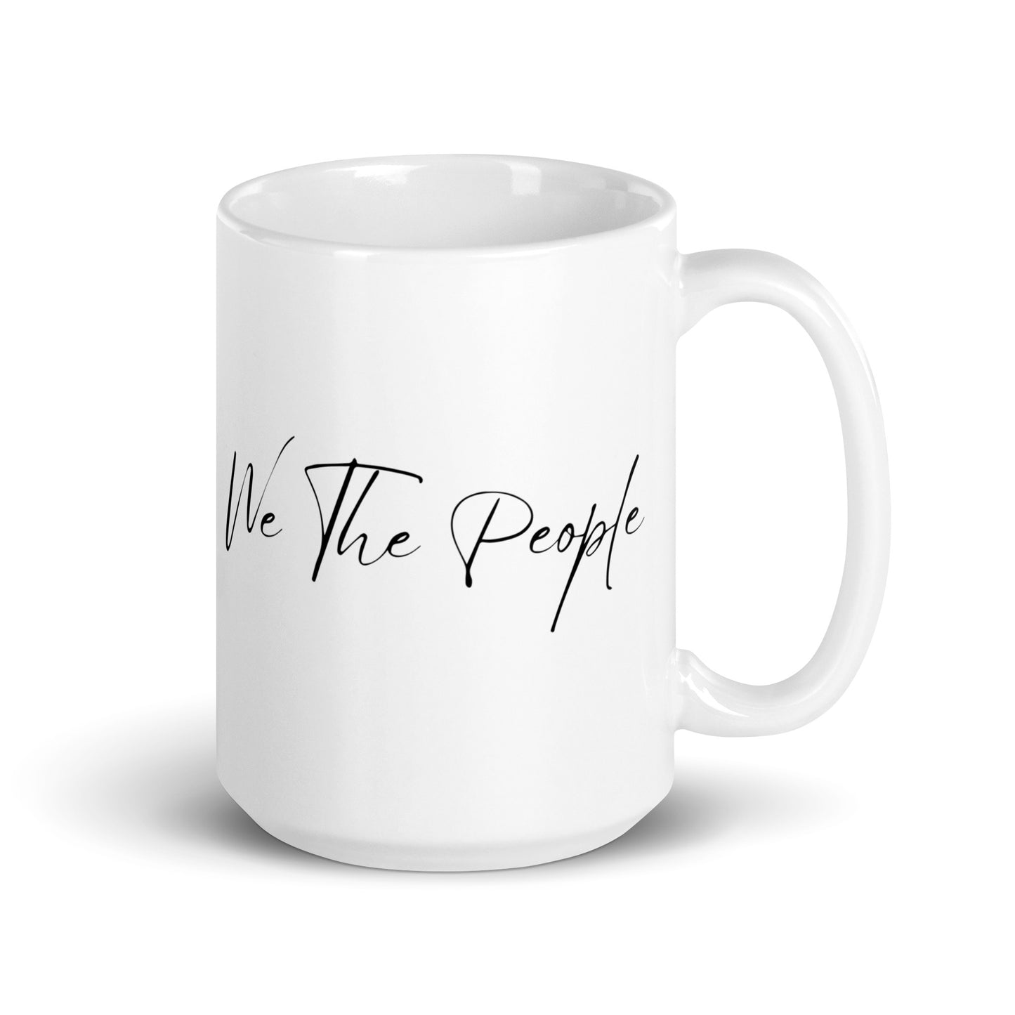 We The People Script - White Glossy Mug