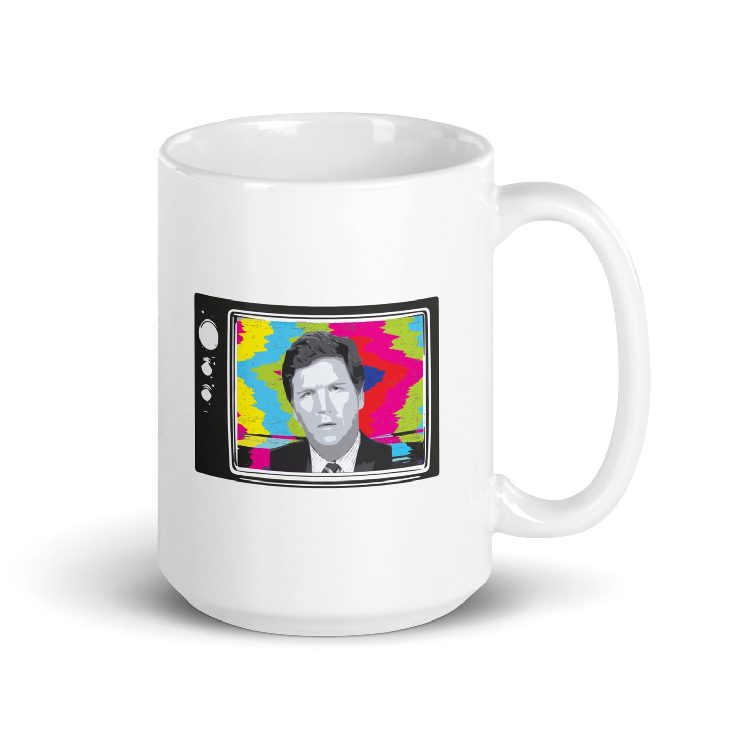 Tucker Retro TV in Color - White Glossy Mug