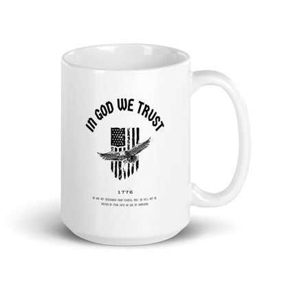 In God We Trust Eagle - White Glossy Mug