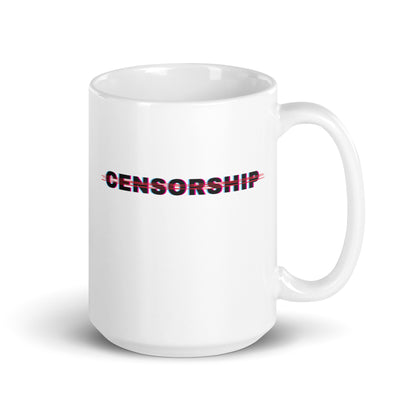 Anti Censorship - White Glossy Mug