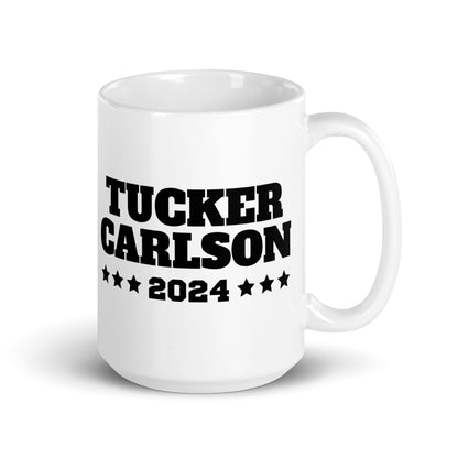 Tucker Carlson 2024 - White Glossy Mug