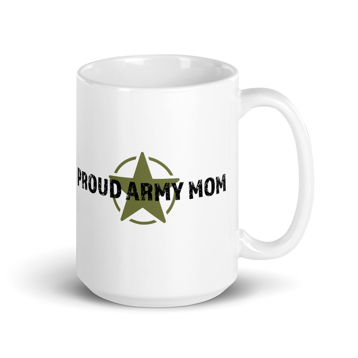 Proud Army Mom - White Glossy Mug