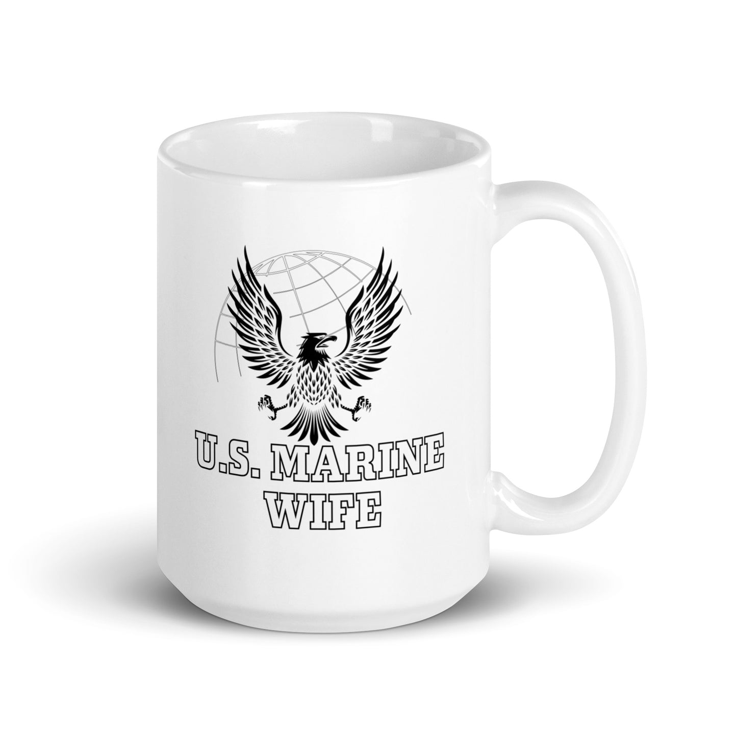 U.S. Marine Wife - White Glossy Mug