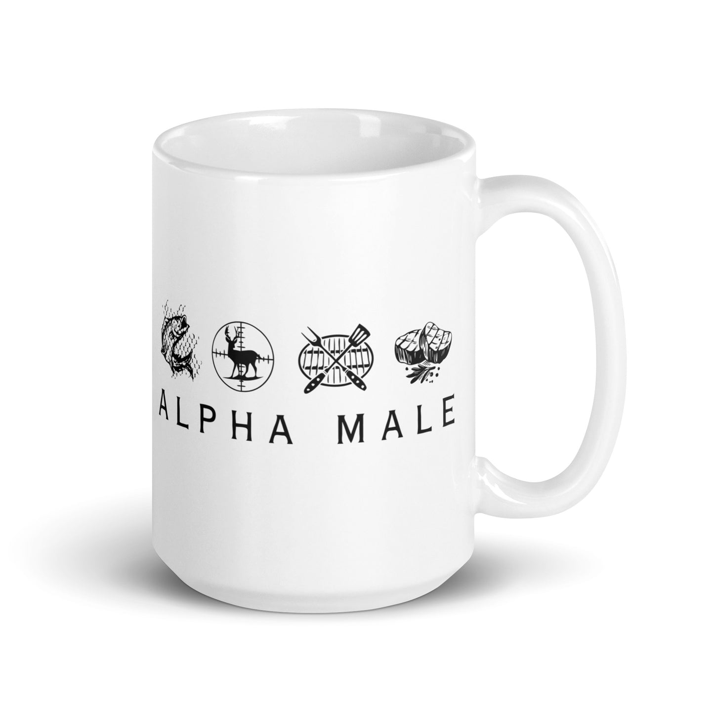 Alpha Male - White Glossy Mug